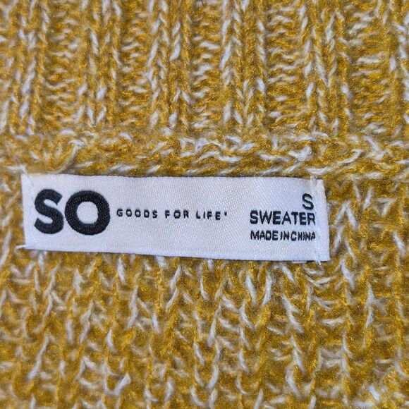 SO Goods For Life Size Small Sweater in Gold - Picture 5 of 9